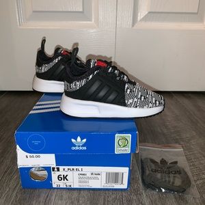 Adidas X-PLR Black White Red Sneakers